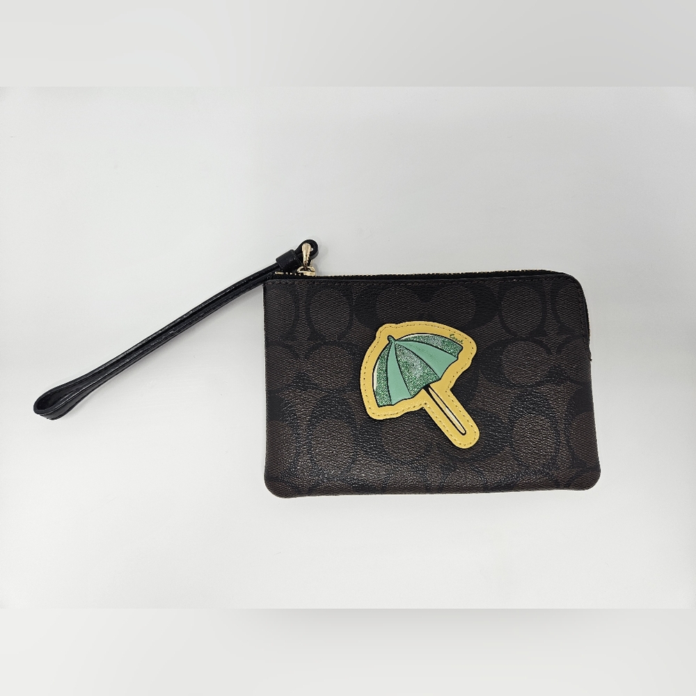 Coach Umbrella Patch Wristlet